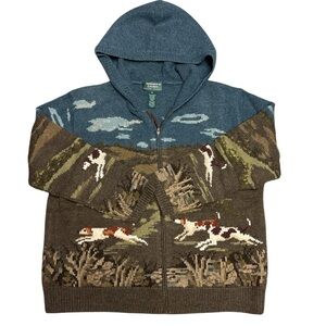 Vintage Ralph Lauren “The Hunt” Lambswool & Wool Sweater